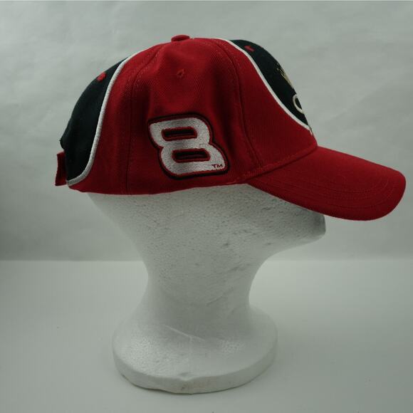 Vintage Dale Earnhardt Jr #8 Budweiser Hat Nascar Pit Cap Beer Strapback Y2K - Picture 3 of 7